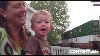 Engineers Son Realizes His Dad is Driving Passing Train  CONTENTbible