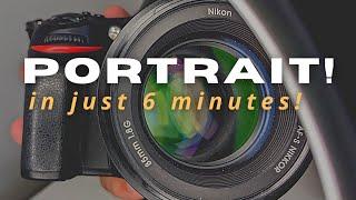 Nikon D80 How To Shoot Professional Portrait Photos in 6 minutes