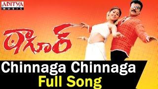 Chinnaga Chinnaga Full Song II Tagore Songs II Chiranjeevi Shreya