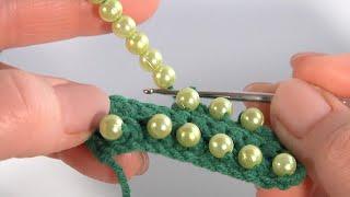 CUTE NEWVery SIMPLE and BEAUTIFUL crochet pattern with BEADSCan you crochet with beads?