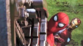 Spiderman And Ironman All Fight Scene HD  Avengers Infinity War Movie Scenes 