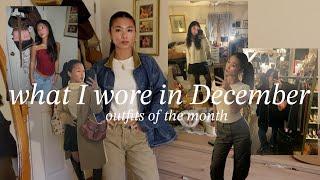 What i wore in dec  OUTFITS OF THE MONTH