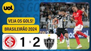 INTERNACIONAL 1 X 2 ATLÉTICO-MG - CAMPEONATO BRASILEIRO 2024 VEJA OS GOLS