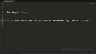 HTML time Tag