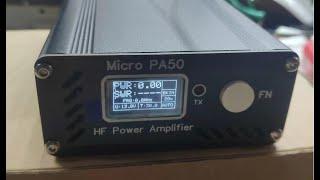 Micro PA50 50W Shortwave HF Power Amplifier with Power  SWR Meter + LPF Filter