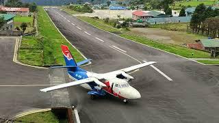 Lukla Airport.. Landing & Takeoff October 14 2022  Most dangerous Airport in the world