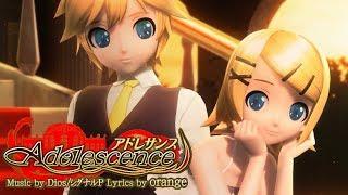 60fps Full風 アドレサンス Adolescence - 鏡音リンレン Kagamine Rin Len DIVA English Romaji PDA FT