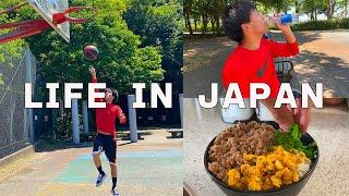 Vlog Daily Life In Japan  I played basketball on a very sunny day