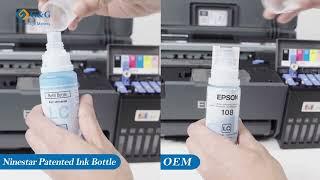 Ninestar Replacement Ink Bottles for Epson EcoTank L8050L18050 Series