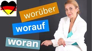 Предложное  управление немецких  глаголов -Worauf? Wofür? Woran?- Verben mit Präpositionen.