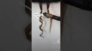 Two curls. Curling wand vs curling tongs hair tutorial