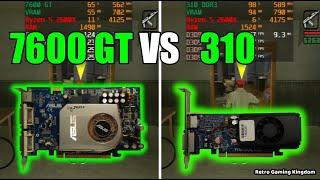 GeForce 7600 GT vs GeForce 310 DDR3 Test In 5 Games No FPS Drop - Capture Card