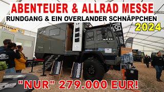 ABENTEUER & ALLRAD MESSE 2024 Rundgang Teil 1 Overlander Wattstunde x4Quadrat MegaMobil….