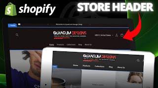 Shopify Header Design  Dawn Theme Customization