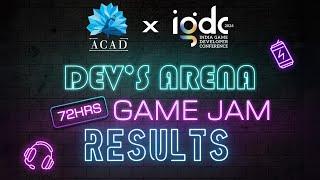 IGDC Game Connect  Devs Arena  GameJam Results