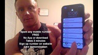 Brutally SPAM someone’s phone or email for free. No download required completely free.