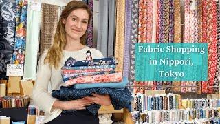 Fabric Shopping in Nippori Fabric Town Tokyo 