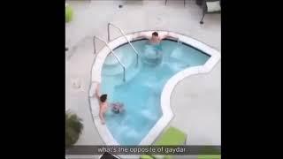 two dudes chillin in a hot tub