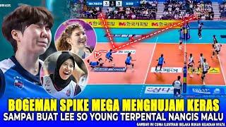 LANGSUNG AMBRUK Spike Gledek Mega Nyaris Headshoot Muka Lee So Young - Bukilic Girang Liat Mega