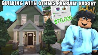 building a BLOXBURG HOUSE WITH A PREBUILTS BUDGET AND GAMEPASS LIMIT
