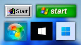 Windows Start Menu Evolution 1993 - 2023