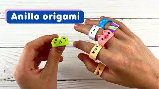 How to make a ring out of paper - origami