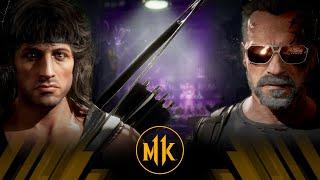 Mortal Kombat 11 - Rambo Vs The Terminator Very Hard