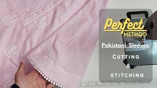 Pakistani Sleeves Cutting and Stitching  easy Kurti Sleeves  Long Sleeves Design