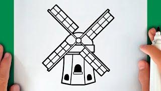 HOW TO DRAW A WINDMILL