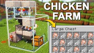 LOSSLESS Automatic Chicken Farm in Minecraft 1.21 Tutorial