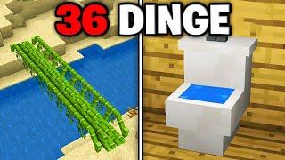 36 DINGE in MINECRAFT die du wirklich BAUEN kannst