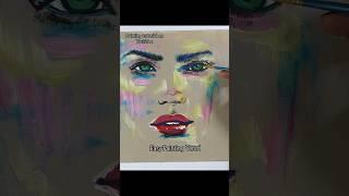 How to paint Abstract portrait painting #paintingtutorial #painting #abstractart