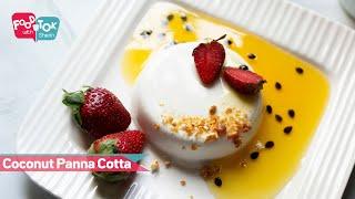 Homemade Coconut Panna Cotta Recipe  Sweet Coconut Panna Cotta Italian Desert Recipe