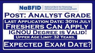 NABFID 2024 Analyst Grade  Tentative Exam Date?