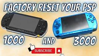 HOW TO FACTORY RESET YOUR PSP October 2024