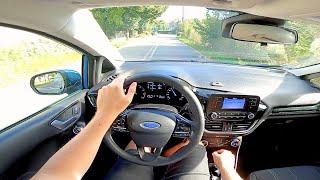 Ford Fiesta MK8 1.0 EcoBoost 100HP Manual 2017 POV Test Drive & Acceleration 0-100  4K