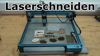 Sculpfun S9  5.5W Laser  Lasercutter Aufbau und erster Test