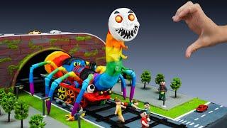  Making THOMAS.EXE SPIDER RAINBOW  Leovincible &Trevor Henderson Creatures with Clay