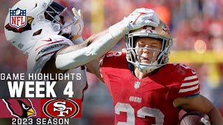 Arizona Cardinals vs. San Francisco 49ers  2023 Week 4 Game Highlights