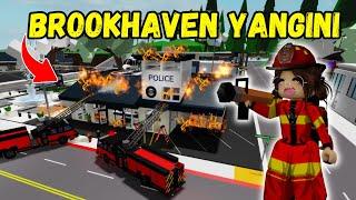 BROOKHAVENDA BÜYÜK YANGINAYŞEM ECE ARIARIGİLLERROBLOX BROOKHAVENRP