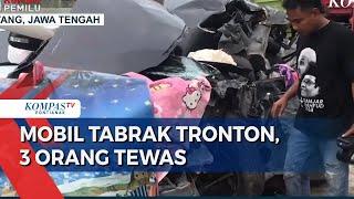 Kecelakaan Mobil Minibus Tabrak Truk Tronton di Tol Batang 3 Orang Tewas