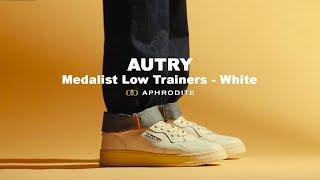 Autry Medalist Low Leather Trainers On Foot