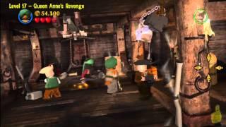 Lego Pirates of the Caribbean Level 17 Queen Annes Revenge - Story Walkthrough - HTG