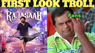 RajaSaab First Look Troll  Prabhas Maruthi Title and First Look  Prabhas  RajaSaab  Troll Plaza