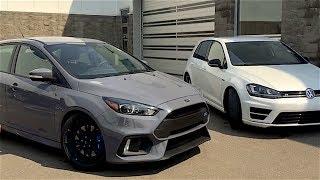 2017 Ford Focus RS Vs. 2017 Volkswagen Golf R Face-Off