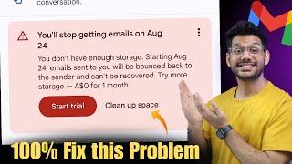 Clear gmail storage  How to fix this Problem  Gmail storage Problem Fix kaise kre ?