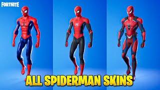 All Spiderman Skins in Fortnite