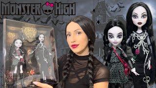 Unboxing & Review Monster High Skullector Release - The Addams Family  Wednesday & Morticia 