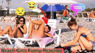 Crazy Girl At Beach Compilation Best Of @M--Nomad Prank On Beach Girls Amazing Reactions