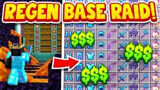 RAIDING A *RICH* MINECRAFT FACTIONS SPAWNER BASE.. OP